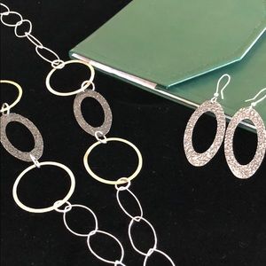 🎉HP🎉Sterling Silver Necklace and Earring Set